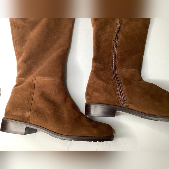 Stuart Weitzman Hilo suede over knee walnut boots 6 $798 - Picture 8 of 14